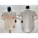 Atlanta Braves Blank Cream 2024 Atliens Peach With Outkast Patch Vapor Limited Stitched Jersey