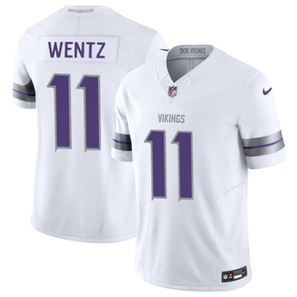 Minnesota Vikings #11 Carson Wentz White 2025 F.U.S.E. Winter Warrior Limited Football Stitched Jersey