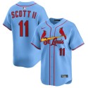 St. Louis Cardinals #11 Victor Scott II Light Blue Alternate Limited Stitched Jersey
