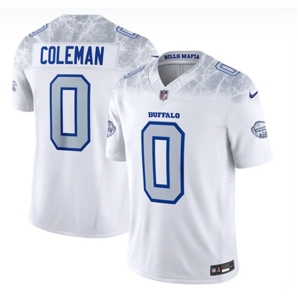 Buffalo Bills #0 Keon Coleman White 2025 F.U.S.E. “Rivalries” Vapor Limited Football Stitched Jersey