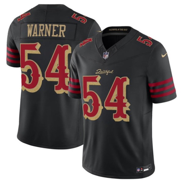 San Francisco 49ers #54 Fred Warner Black 2025 F.U.S.E. “Rivalries” Vapor Limited Football Stitched Jersey