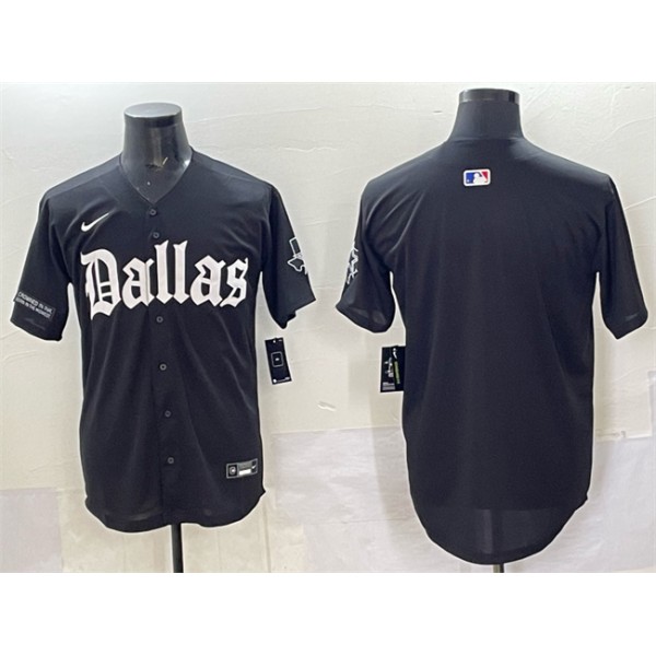 Dallas Cowboys Blank Black 'Gothic Lone Star Edition' Limited Stitched Jersey