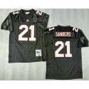 Atlanta Falcons #21 Deion Sanders Black 1992 Throwback Jersey