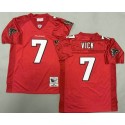 Atlanta Falcons #7 Michael Vick Red 2003 Throwback Jersey