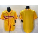 Tampa Bay Buccaneers Blank Gold Cool Base Stitched Jersey