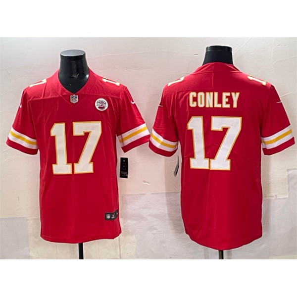 Kansas City Chiefs #17 Chris Conley Red Vapor Untouchable Limited Football Stitched Jersey