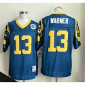 Los Angeles Rams #13 Kurt Warner Royal Throwback Football Stitched Jersey