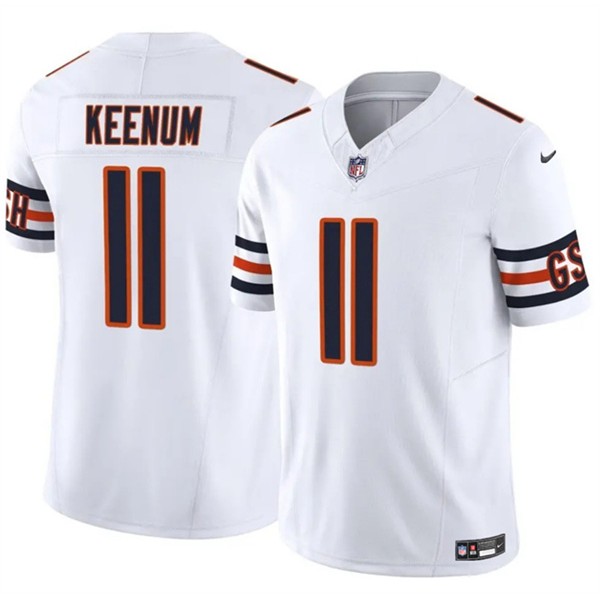 Chicago Bears #11 Case Keenum White 2025 F.U.S.E. Vapor Untouchable Limited Football Stitched Jersey