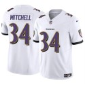 Baltimore Ravens #34 Keaton Mitchell White 2025 F.U.S.E. Vapor Limited Football Jersey
