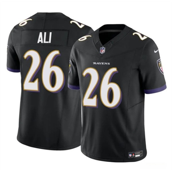 Baltimore Ravens #26 Rasheen Ali Black 2025 F.U.S.E. Vapor Limited Football Jersey