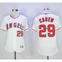 Angels Of Anaheim #29 Rod Carew White Flexbase Authentic Collection Stitched Jersey