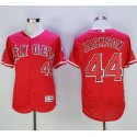 Angels Of Anaheim #44 Reggie Jackson Red Flexbase Authentic Collection Stitched Jersey