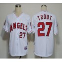 Angels Of Anaheim #27 Mike Trout White Cool Base Stitched Jersey