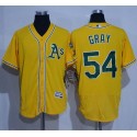Athletics #54 Sonny Gray Gold Flexbase Authentic Collection Stitched Jersey
