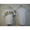 Athletics Blank White Cool Base Stitched Jersey