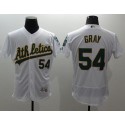 Athletics #54 Sonny Gray White Flexbase Authentic Collection Stitched Jersey