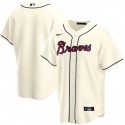 Atlanta Braves Cream Cool Base Stitched Jersey