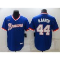 Atlanta Braves #44 Hank Aaron Royal Cool Base Stitched Jersey