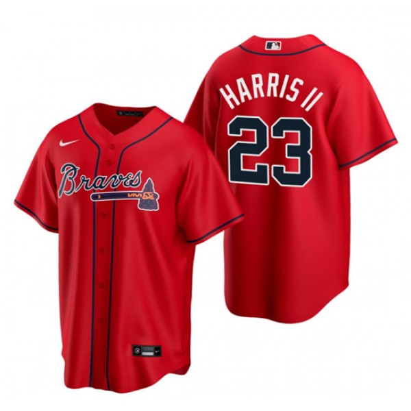 Atlanta Braves #23 Michael Harris II Red Cool Base Stitched Baseball Jersey