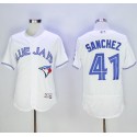 Blue Jays #41 Aaron Sanchez White Flexbase Authentic Collection Stitched Jersey
