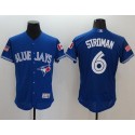 Blue Jays #6 Marcus Stroman Blue Fashion Stars Stripes Flexbase Authentic Stitched Jersey