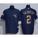 Blue Jays #2 Troy Tulowitzki Denim Blue Salute To Service Stitched Jersey