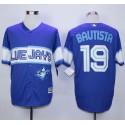 Blue Jays #19 Jose Bautista Blue Exclusive New Cool Base Stitched Jersey