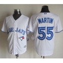 Blue Jays #55 Russell Martin White New Cool Base Stitched Jersey