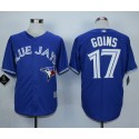 Blue Jays #17 Ryan Goins Blue New Cool Base Stitched Jersey