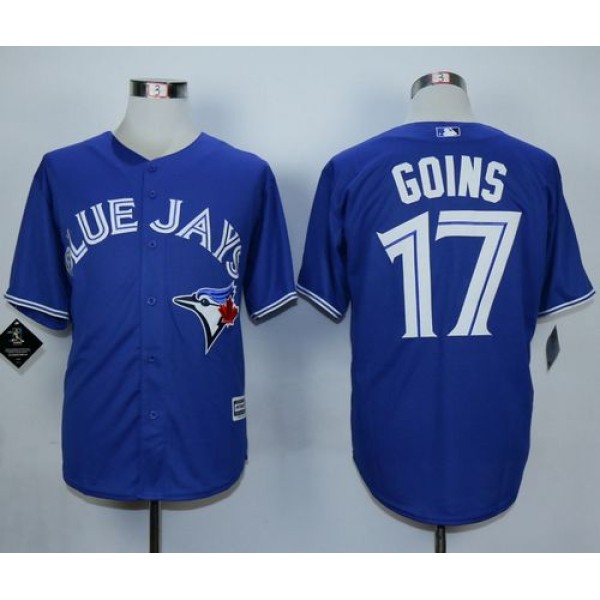 Blue Jays #17 Ryan Goins Blue New Cool Base Stitched Jersey