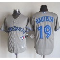 Blue Jays #19 Jose Bautista Grey New Cool Base Stitched Jersey