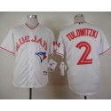 Blue Jays #2 Troy Tulowitzki White 2015 Canada Day Stitched Jersey