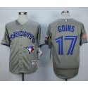 Blue Jays #17 Ryan Goins Grey Cool Base Stitched Jersey