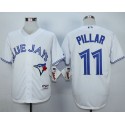 Blue Jays #11 Kevin Pillar White Cool Base Stitched Jersey