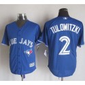 Blue Jays #2 Troy Tulowitzki Blue New Cool Base Stitched Jersey