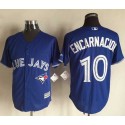 Blue Jays #10 Edwin Encarnacion Blue New Cool Base Stitched Jersey