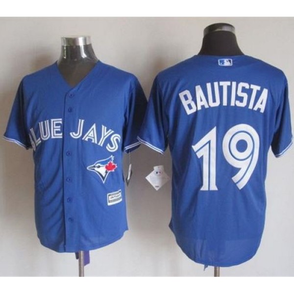 Blue Jays #19 Jose Bautista Blue New Cool Base Stitched Jersey