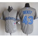 Blue Jays #43 R.A. Dickey Grey New Cool Base Stitched Jersey