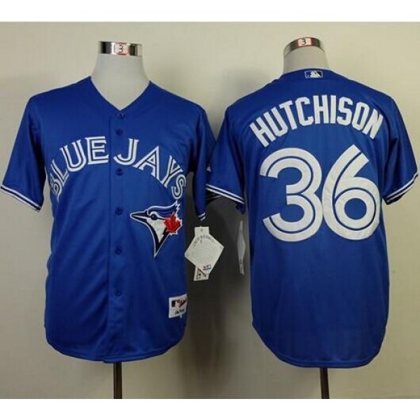 Blue Jays #36 Drew Hutchison Blue Cool Base Stitched Jersey