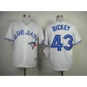 Blue Jays #43 R.A. Dickey White Cool Base Stitched Jersey