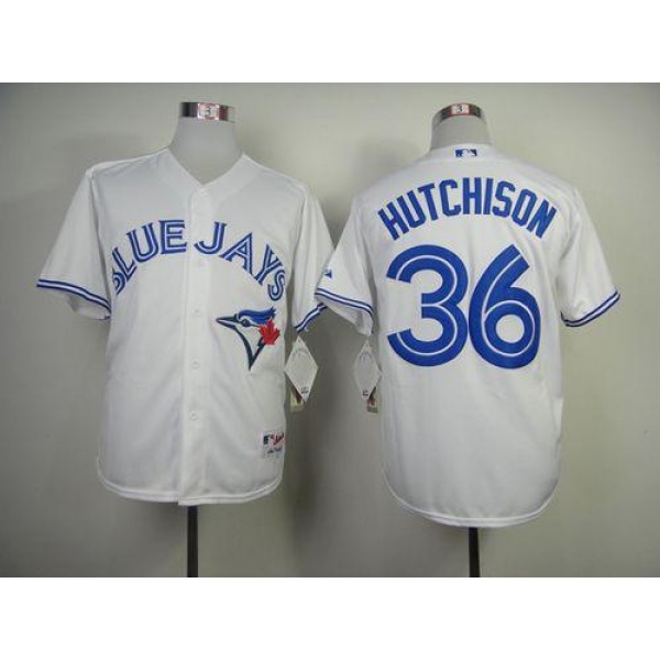 Blue Jays #36 Drew Hutchison White Cool Base Stitched Jersey