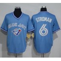 Blue Jays #6 Marcus Stroman Light Blue Cooperstown Throwback Stitched Jersey
