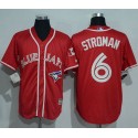 Blue Jays #6 Marcus Stroman Red New Cool Base Canada Day Stitched Jersey