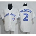 Blue Jays #2 Troy Tulowitzki White Cooperstown Throwback Stitched Jersey
