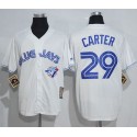 Blue Jays #29 Joe Carter White Cooperstown Throwback Stitched Jersey