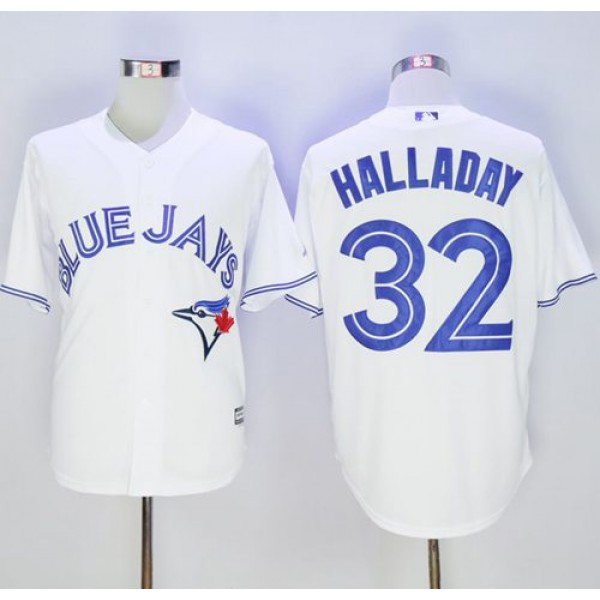 Blue Jays #32 Roy Halladay White New Cool Base Stitched Jersey