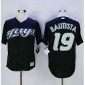 Blue Jays #19 Jose Bautista Black New Cool Base Stitched Jersey