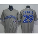 Blue Jays #29 Devon Travis Grey New Cool Base Stitched Jersey