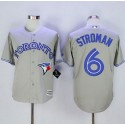 Blue Jays #6 Marcus Stroman Grey New Cool Base Stitched Jersey
