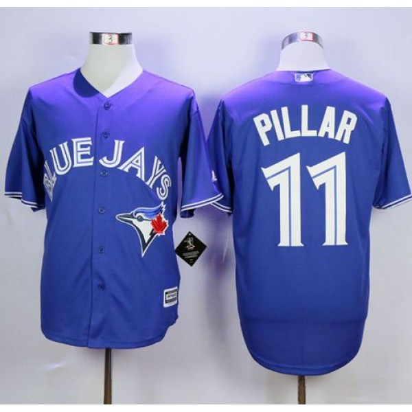 Blue Jays #11 Kevin Pillar Blue New Cool Base Stitched Jersey